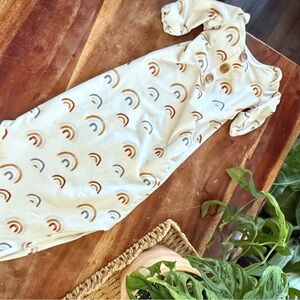 Caden Lane Cream Sleep Sack with Rainbow Print
